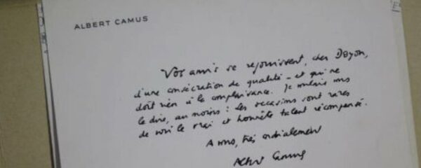 Manuscrits originaux d'Albert Camus